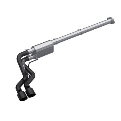 3 inch Cat-Back 2.5 inch Dual Pre-Axle (Race Profile) Black Coated  21-Up F-150 MBRP