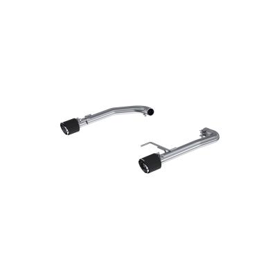 2015-2024 Ford Mustang 2.3L EcoBoost Armor Pro T304 Stainless Steel 2.5 Inch Axle-Back Dual Split Rear With Carbon Fiber Tips MBRP