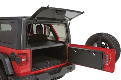 Tailgate Lockbox - 18-22 Wrangler JL Standard Panel Black Tuffy Security Products