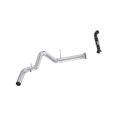 07-10 Chevrolet/GMC 2500/3500 EC/CC 6.6L Duramax, Armor Lite 4-Inch Filter-Back Single Side Exit, with Carb Approved Downpipe, MBRP