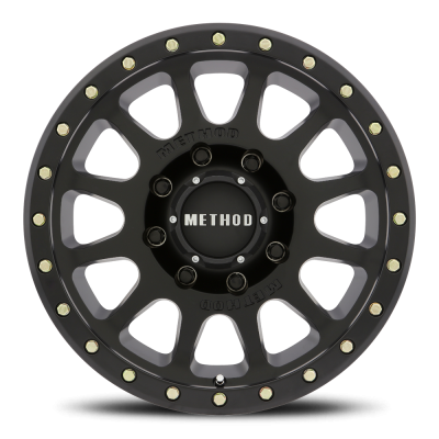 Aluminum Wheels 17x8.5 NV HD MR305 Bolt Pattern 8 On 165.1 Offset 0 Lip Size 1.26 Matte Black MB Method