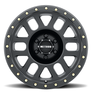 Aluminum Wheels 17x8.5 Grid MR309 Bolt Pattern 6 On 135 Offset 0 Lip Size 1.61 Matte Black MB Method