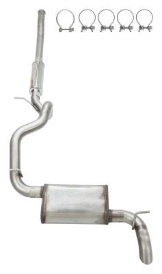 2018-24 Jeep JL High Ground Clearance Quiet Cat-back Exhaust Kit SJJ25SQ