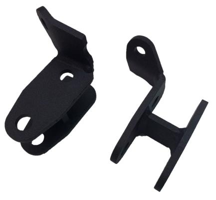 Front Shock Relocation Brackets 99-05 Chevy Silverado/GMC Sierra 1500 4x4 With 4 Inch or 6 Inch Suspension Lift Pair Tuff Country