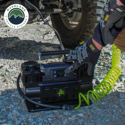 EGOI Portable Air Compressor System 12.3 CFM With Digital Control Panel, Storage Bag, Hose & Attachments Dual Motor Up Down Air