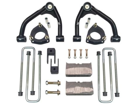 4 Inch Lift Kit 07-18 Silverado/Sierra 1500 2WD Fits Models with Aluminum OE Upper Control Arms or Stamped 2 Piece Steel Arms Tuff Country