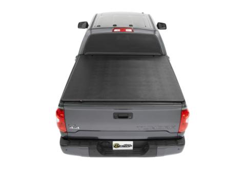 EZ-Fold Soft Tri-Fold Tonneau Cover For Toyota 2005-2024 Tacoma 6.0 Foot Black Tailgate Spoiler Not Included Bestop