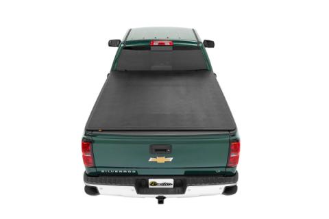 EZ-Fold Soft Tri-Fold Tonneau Cover For Chevy/GMC 2019-2024 Silverado/Sierra 1500 5.8 Foot Black Tailgate Spoiler Not Included Bestop