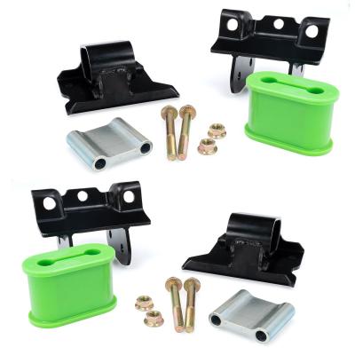 2001-2010 GM 6.6L Duramax Engine Mount Kit 50 Hardness Green