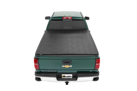 EZ-Roll Soft Tonneau Cover For Chevy/GMC 2014-2018 Silverado/Sierra 1500 5.8 Foot Black Tailgate Spoiler Not Included Bestop
