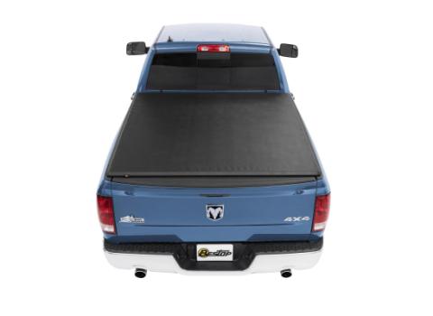 EZ-Roll Soft Tonneau Cover For Dodge 2009-2010 Ram 1500 5.5 Foot Black Tailgate Spoiler Not Included Bestop