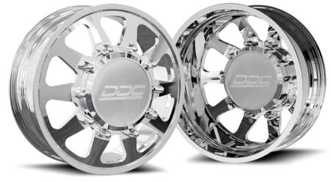 Dually Wheels The Ten Forged 20x8.25 8x200 Polished 05-25 Ford F-350 11-14 Ford F-450 19-25 Ram 19-25 3500 DDC Wheels