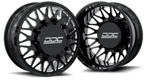 Dually Wheels The Mesh Forged 22x8.25 8x210 Black/Mill 11-25 Silverado/Sierra 3500 DDC Wheels