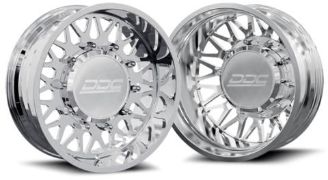 Dually Wheels The Mesh Forged 22x8.25 8x210 Polished SS Fronts 11-25 Silverado/Sierra 3500 DDC Wheels