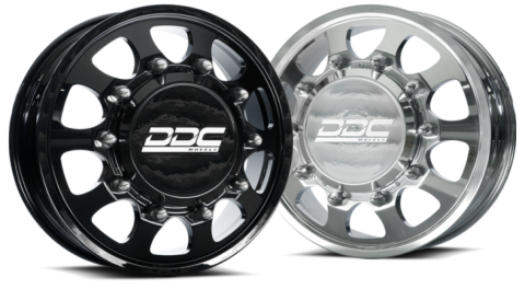 Dually Wheels The Shield 20x7.75 10x225 Polished 05-10 Ford 15-25 F-450/F-550 Dodge Ram 08-25 4500/5500 DDC Wheels