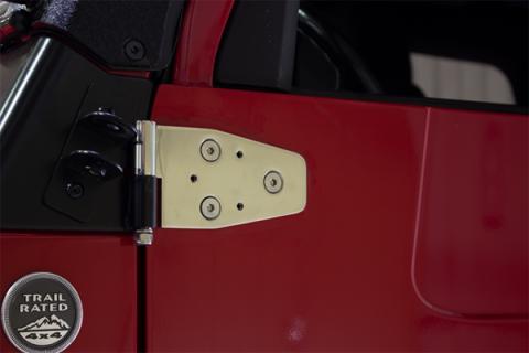 Jeep TJ Door Hinge Set of 4 Pieces Polished For 03-06 Jeep Wrangler TJ Kentrol