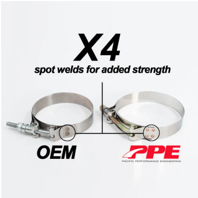 3.50 Inch T-Bolt Clamp Range 92-84MM