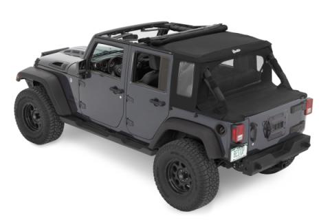 Jeep Wrangler Halftop Soft Tops For Jeep 2007-2018 Wrangler JK 4 Door Black Diamond Bestop