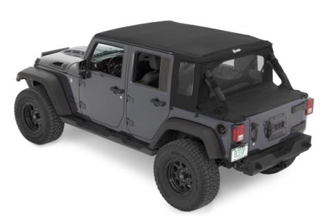 Jeep Wrangler Halftop Soft Tops For Jeep 2007-2018 Wrangler JK 4 Door Black Diamond Bestop