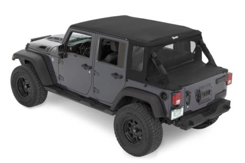 Jeep Wrangler Halftop Soft Tops For Jeep 2007-2018 Wrangler JK 4 Door Black Diamond Bestop