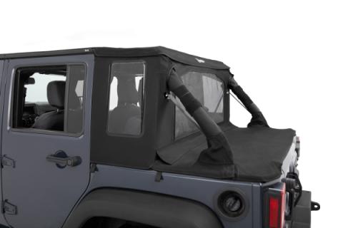 Jeep Wrangler Halftop Soft Tops For Jeep 2007-2018 Wrangler JK 4 Door Black Diamond Bestop