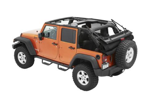 Supertop Ultra Squareback Soft Top For Jeep 2007-2018 Wrangler JK 4 Door Black Bestop