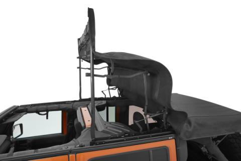 Supertop Ultra Squareback Soft Top For Jeep 2007-2018 Wrangler JK 4 Door Black Bestop