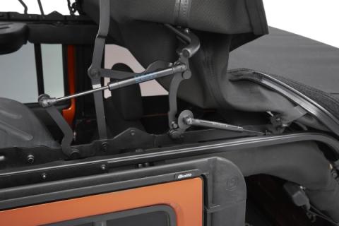 Supertop Ultra Squareback Soft Top For Jeep 2007-2018 Wrangler JK 4 Door Black Bestop