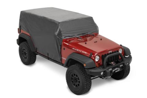 All Weather Jeep Trail Cover For Jeep 2007-2018 Wrangler JK 4 Door Black Bestop