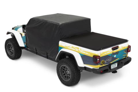 All Weather Jeep Trail Cover For Jeep 2020-2024 Gladiator 4 Door Black Bestop