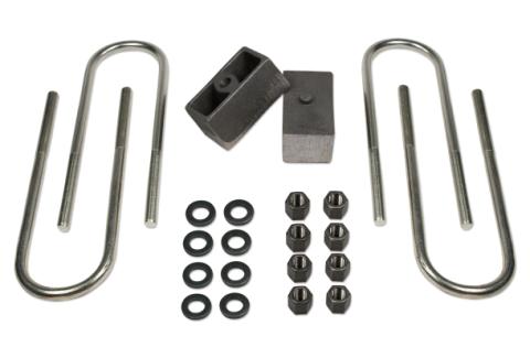 2 Inch Rear Block & U-Bolt Kit 73-87 Chevy Truck/GMC Truck/73-91 Suburban/Tahoe/Jimmy 1/2 Ton 4WD Tuff Country