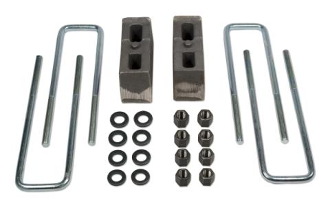 Rear Block & U-Bolt Kit 3 Inch 01-10 Chevy Silverado/GMC Sierra 3500 / 3500HD 4WD Tuff Country