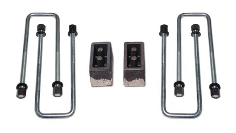 3 Inch Rear Block & U-Bolt Kit 09-19 Ford F150 4WD & 2WD Tuff Country