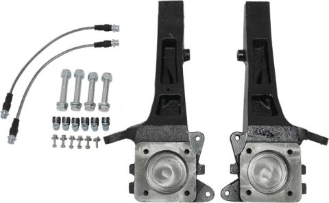 4 Inch Front Lift Spindles w/Extended Brake Lines 05-23 Tacoma RWD Freedom Off-Road