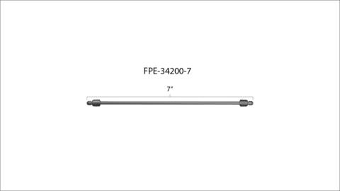 7 Inch High Pressure Fuel Line 8mm x 3.5mm Line M14 x 1.5 Nuts Fleece Performance