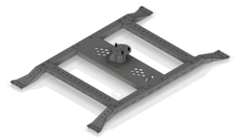 Motobed 5-Lug Tire Carrier Rack for Jeep JT Gladiator Replacement Bed Motobilt