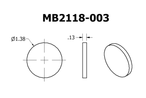 Round Tube End Cap 1.5 Inch Motobilt