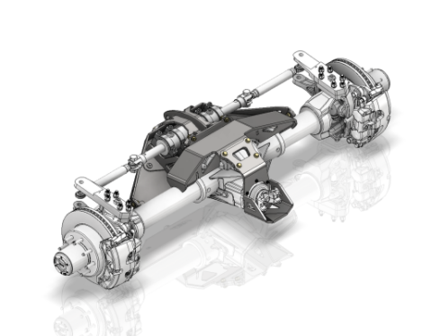 Axle Truss with Steering Ram Mount for ECGS 14 Bolt Rear Steer Motobilt