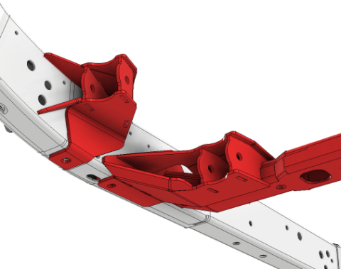 Front 3 or 4 Link Suspension Bracket Kit for 2018-Present Jeep JLU Motobilt