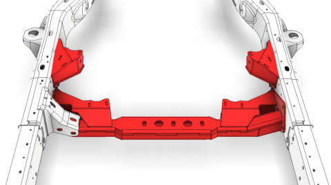 Front 3 or 4 Link Suspension Bracket Kit for 2018-Present Jeep JLU Motobilt