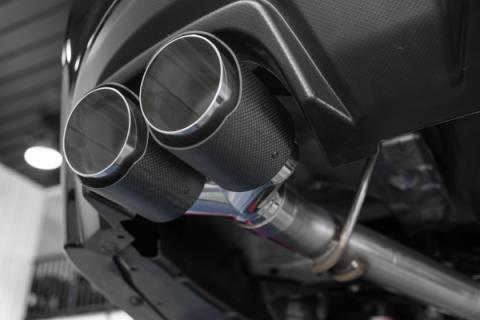 Armor Pro Subaru 3 Inch Cat Back Exhaust System Dual Split Rear-Quad Carbon Fiber Tips For 11-2021 Subaru Impreza WRX 2.0L MBRP