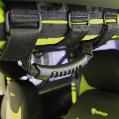 Roll Bar Grab Handles Black Rubber Pair Bartact