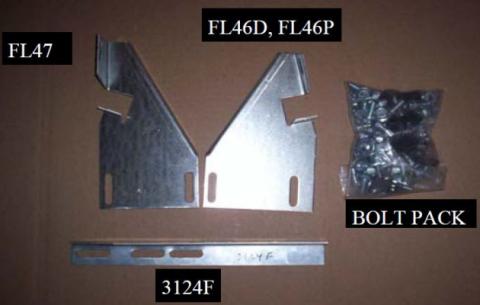 Running Board Mounting Bracket Kit For Transender Running Boards 01-03 Ford F150 Supercrew Cab Heavy Gauge Steel Silver Owens Products
