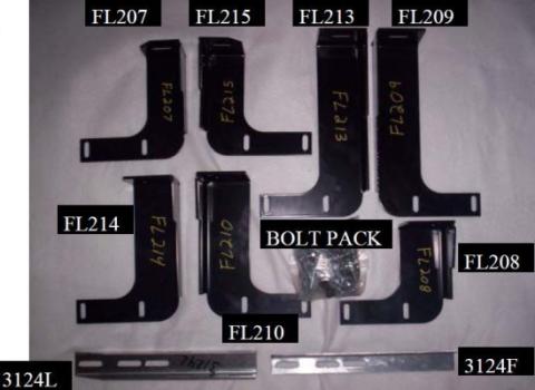 Running Board Mounting Bracket Classicpro Series 4 Inch Riser / Ocb Brackets 11 Silverado/Sierra Diesel Extended Cab Heavy Gauge Steel Black Owens Products