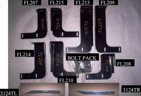 3191-01 Bracket Kit (Must Order Separately) 11-14 Silverado/Sierra 2500 HD/3500 HD Heavy Gauge Steel Black Owens Products