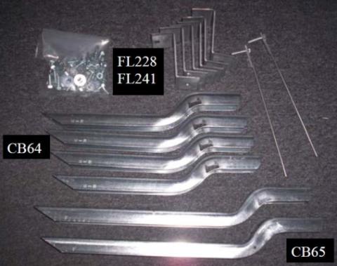 67667-01 Bracket Kit (Must Order Separately) 09-11 Honda Pilot Heavy Gauge Steel Silver Owens Products