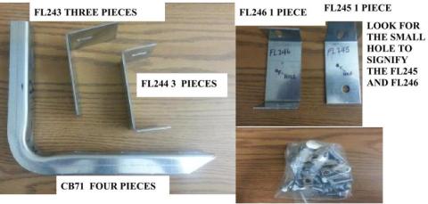 67688-01 Bracket Kit (Must Order Separately) 13-16 Acadia Denali Heavy Gauge Steel Silver Owens Products