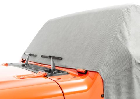 5 Layer Full Door Cab Cover 2018-2024 Jeep JL Wrangler 2Dr Gray (All Top/Top hardware Removed) MasterTop