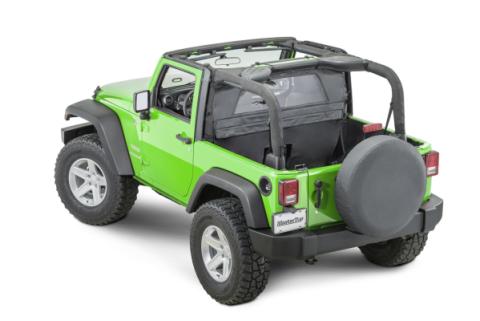 Jeep JK Zip Down WindStopper For 07- 18 Wrangler JK 2 Door Black Diamond MasterTop
