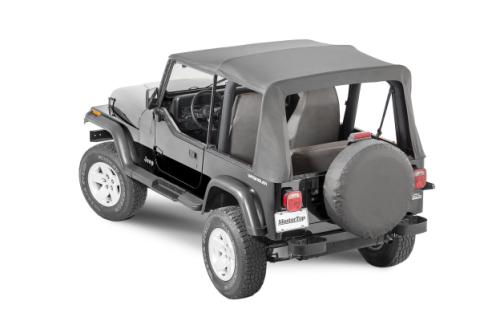 Jeep YJ Replacement Top With Door Skins Clear Glass For 88-95 Jeep Wrangler YJ Black Diamond MasterTop